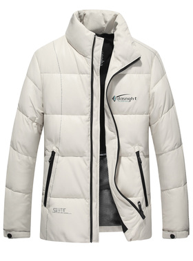 真皮羽绒服男短款立领绵羊皮夹克冬季皮衣男外套10-23363