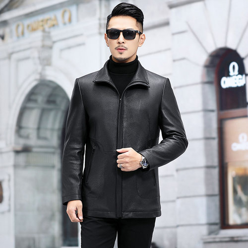 中长款山羊皮风衣真皮羽绒服