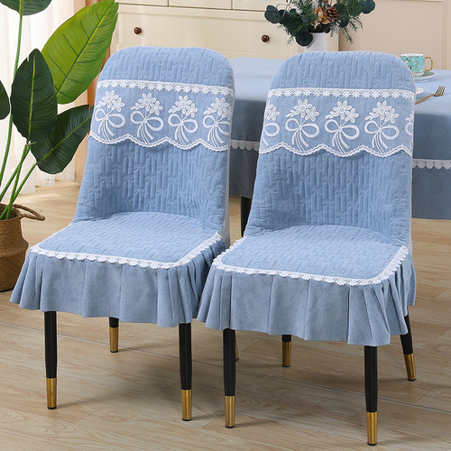 全包弧形椅子套罩家用高档雪尼尔