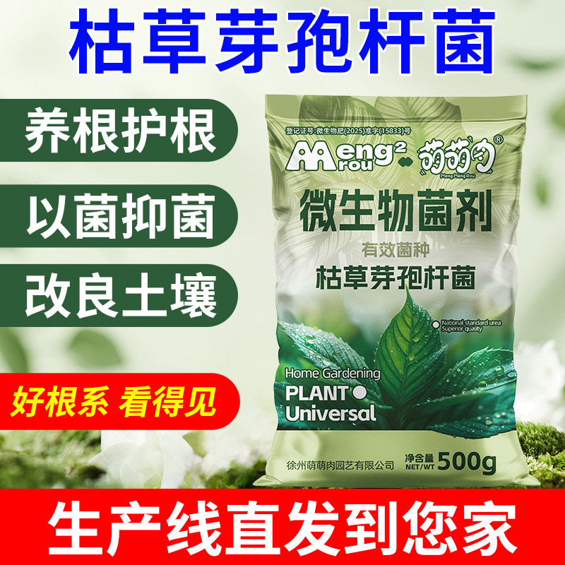 枯草芽孢杆菌农用微生物菌剂预防根腐水溶肥改善土壤生根壮苗