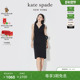 黑色V领无袖 连衣裙优雅 kate spadeks 3期免息 新年礼物