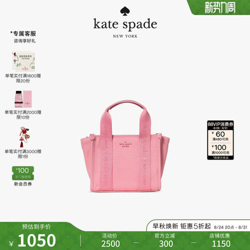 新款katespade迷你帆布托特包
