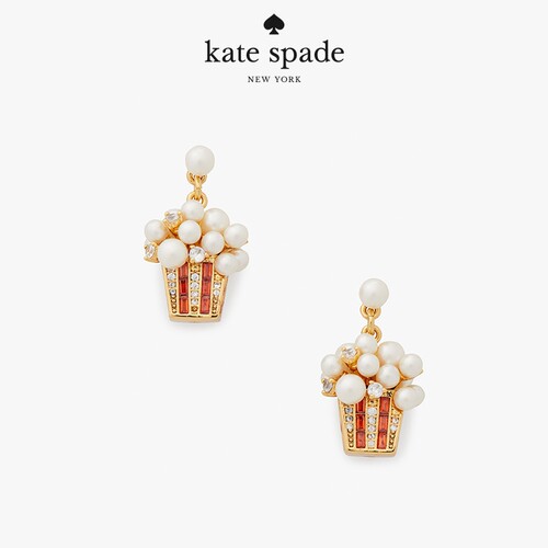 katespade精致可爱爆米花耳坠