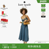 牛仔吊带收腰A字连衣裙 kate spade 6期免息 新年礼物