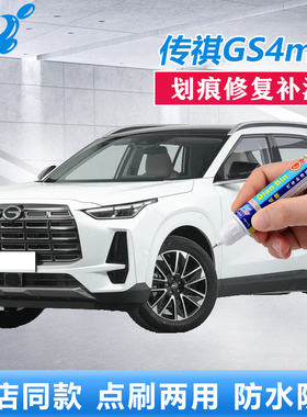 24款广汽传祺GS4MAX补漆笔超星银雪域白原厂车漆划痕修复点涂喷漆