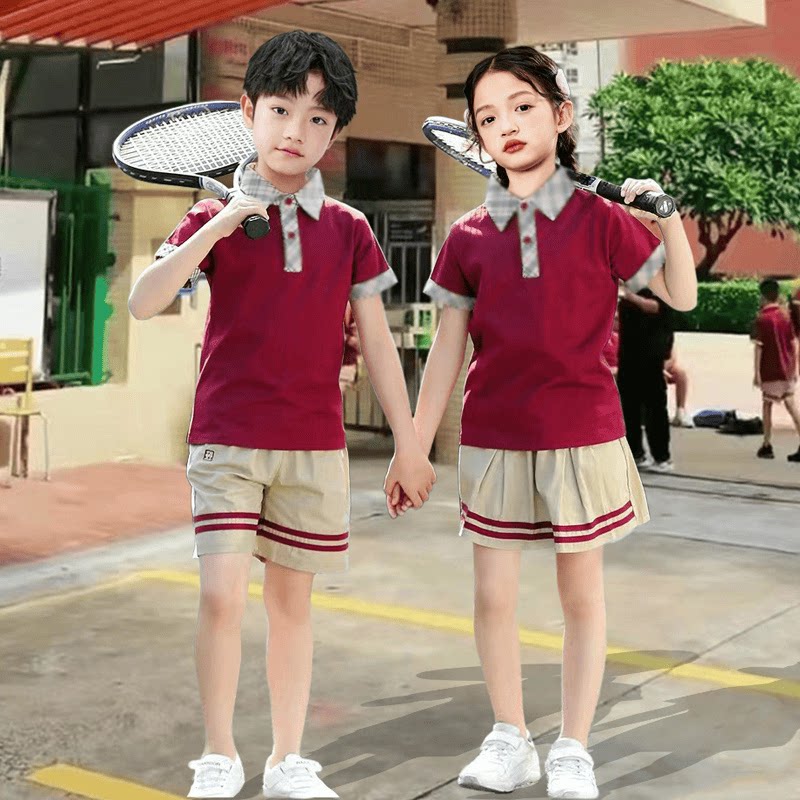 东怡 珠海香洲区小学生统一校服男女生春秋夏纯棉班服速干运动服