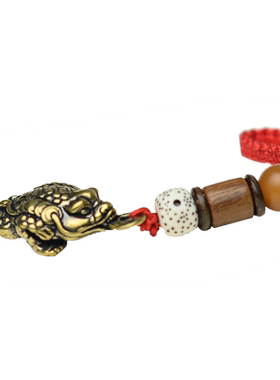 铜金蟾钥匙扣汽车挂件挂件男女随身创意黄铜铸造三脚金蟾