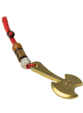 黄铜铸造钥匙挂件饰品五帝钱