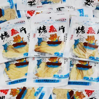 鱼片干即食独立袋装鳕鱼片烤鱼片海鲜鱼肉零食品烟台特产小吃礼包