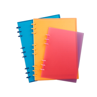 淞爵SONGJUE三孔彩色装订圈30根套装活页芯笔记归类耗材多孔纸张内页芯文件夹装订B5纸9孔 A5活页芯6孔 19mm