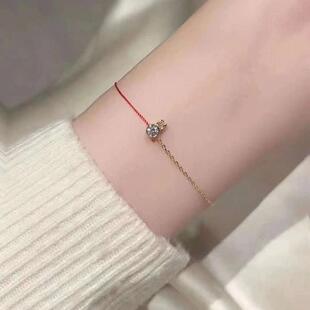 Pure Rabbit半绳半链兔子手链精致 女士Mini redline红绳2023新款