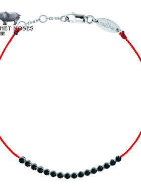 Redline/红绳女士Marilyn Kcolor 0.30克拉圆形黑钻白金手链手绳