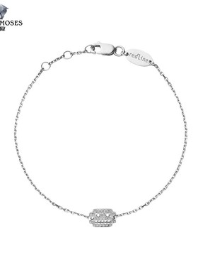 redline/红绳女士2023新款Invader0.068克拉机器人钻石金链制手链