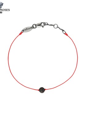 redline/红绳女士2023新款Pompon Kcolor 0.21克拉黑钻金绳制手链