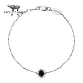 Onyx Redline 红绳女士Reine 玛瑙石白金链条手链