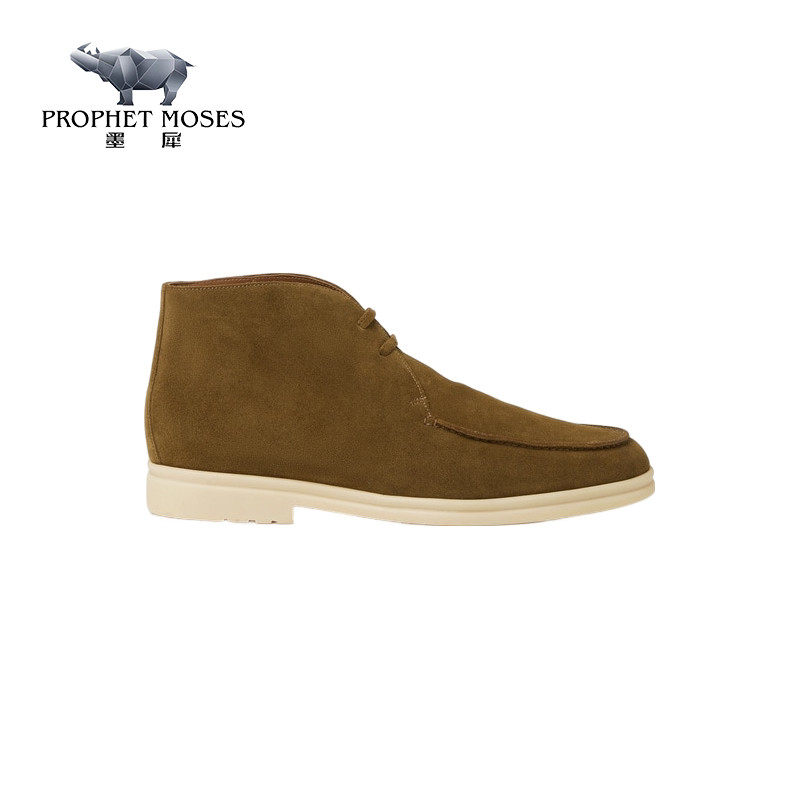 LoroPiana/诺悠翩雅男士靴子 手工缝制个性化刻字橡胶底2026新款