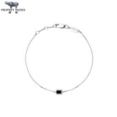 Onyx redline 红绳女士2023新款 0.05克拉方形钻石金链制奢华手链