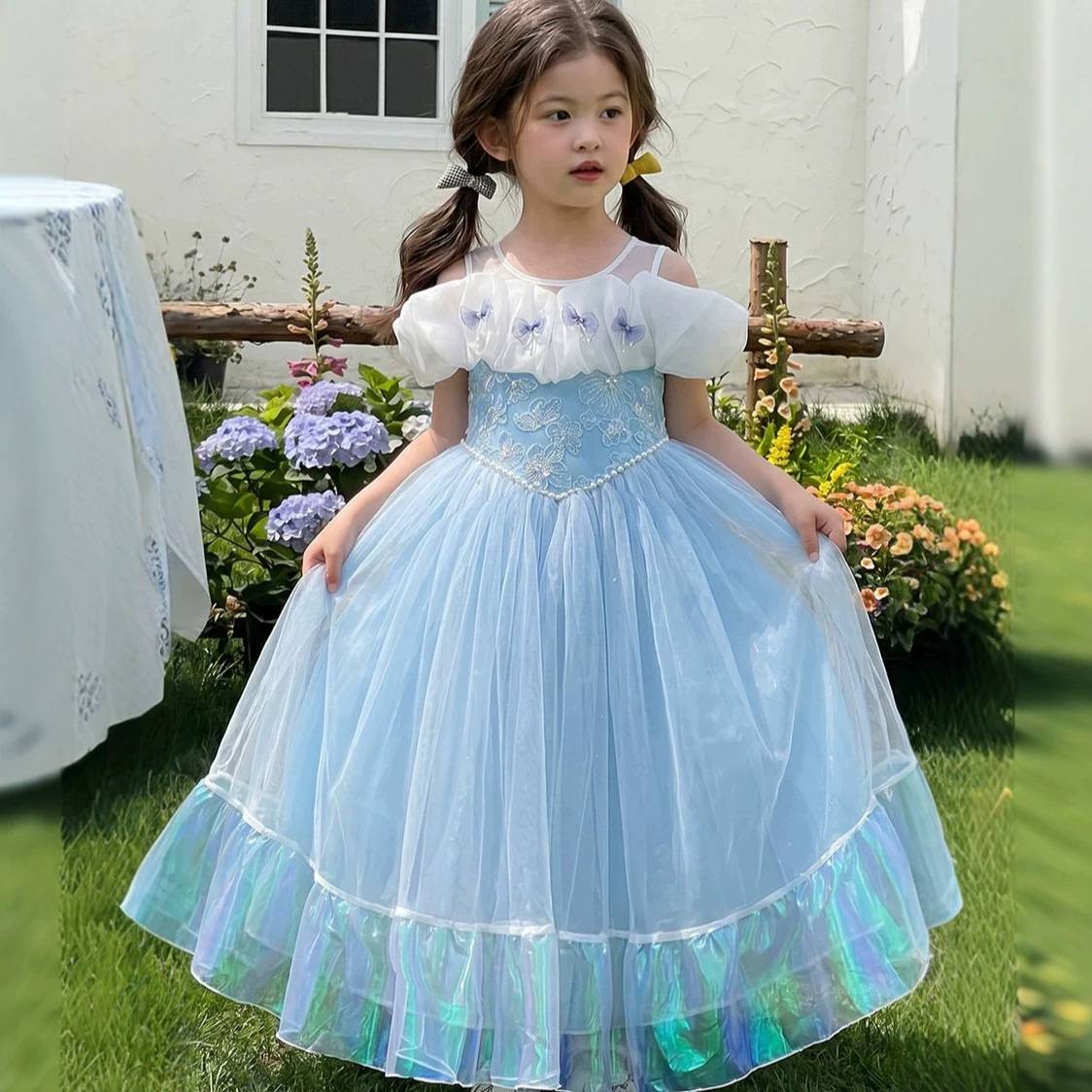 2026夏季女童幻彩公主纱裙儿童节