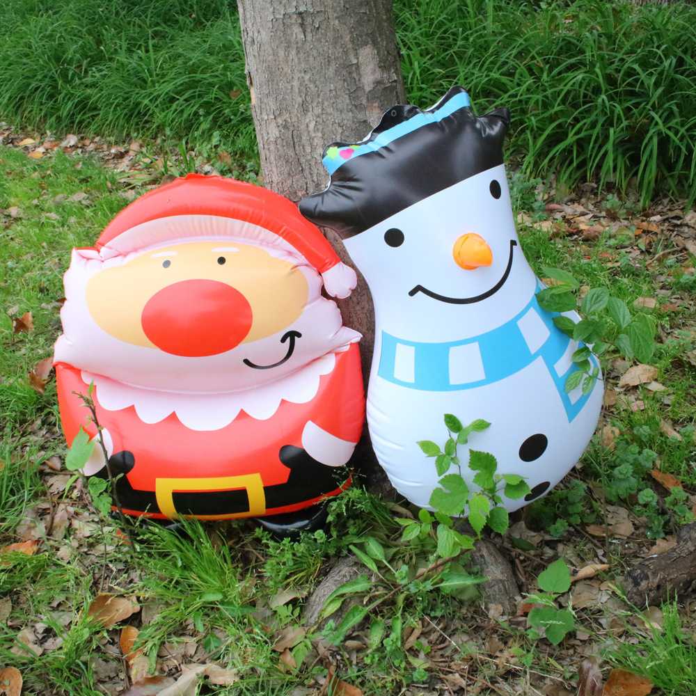 亚马逊现货充气圣诞老人雪人公仔