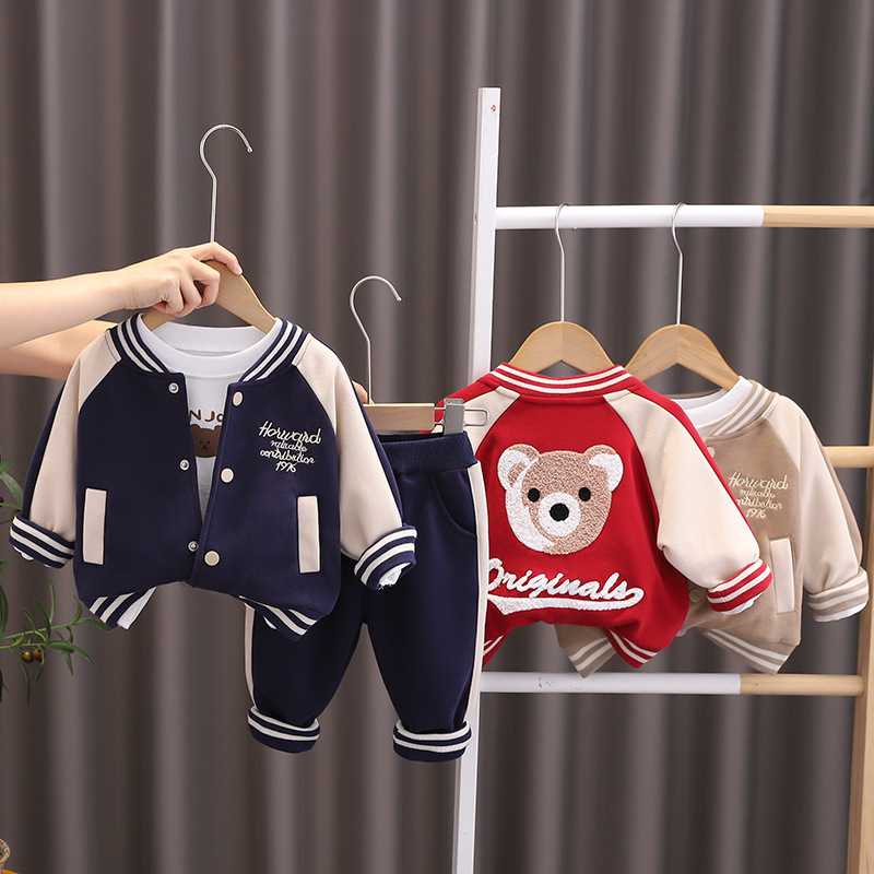 童装外贸男童秋装洋气棒球服休闲
