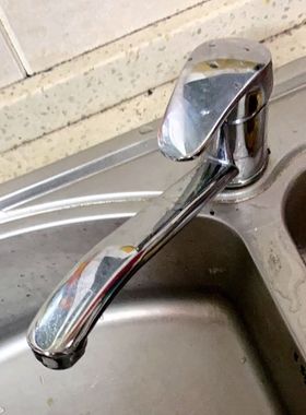 全铜体长颈水龙头矮款长嘴立式加长可旋转洗菜盆水槽厨房龙头冷热