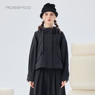 容子木ROSEMOO26春【商场同款】清爽轻薄抽绳连帽外套RWM1WP304C