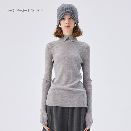 容子木ROSEMOO25秋【商场同款】柔软细腻高领打底衫RSS3TW456D