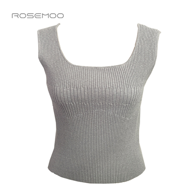 容子木ROSEMOO【商场同款】亲肤方领百搭背心吊带上衣RSS3EP343C
