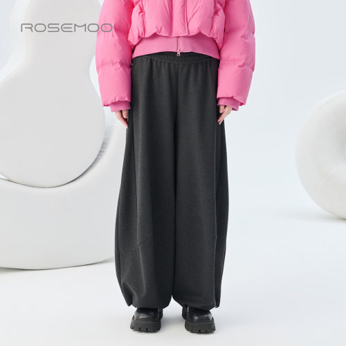 容子木ROSEMOO2026冬【商场同款】松紧腰解构宽松长裤RWM4KP134A