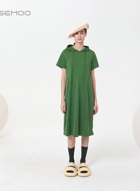 容子木ROSEMOO【商场同款】弹性棉感针织休闲连衣裙RMT2LC303C