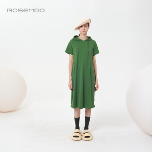 容子木ROSEMOO【商场同款】弹性棉感针织休闲连衣裙RMT2LC303C