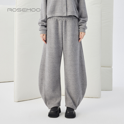 容子木ROSEMOO25冬【商场同款】轻糯亲肤宽松有型长裤RSS4KP133A