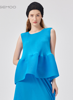 ROSEMOO/容子木25夏【商场同款】轻量感压褶无袖上衣RSS2TP272B