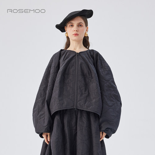 容子木ROSEMOO25秋商场同款挺阔质感压线设计包边外套RSS3WS201B