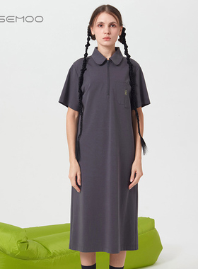 容子木ROSEMOO【商场同款】轻薄丝滑针织连衣裙RCL2LC021T