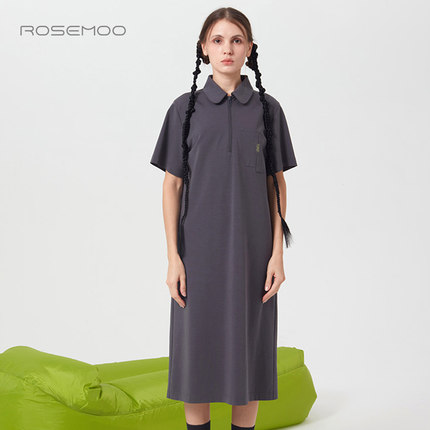 容子木ROSEMOO【商场同款】轻薄丝滑针织连衣裙RCL2LC021T