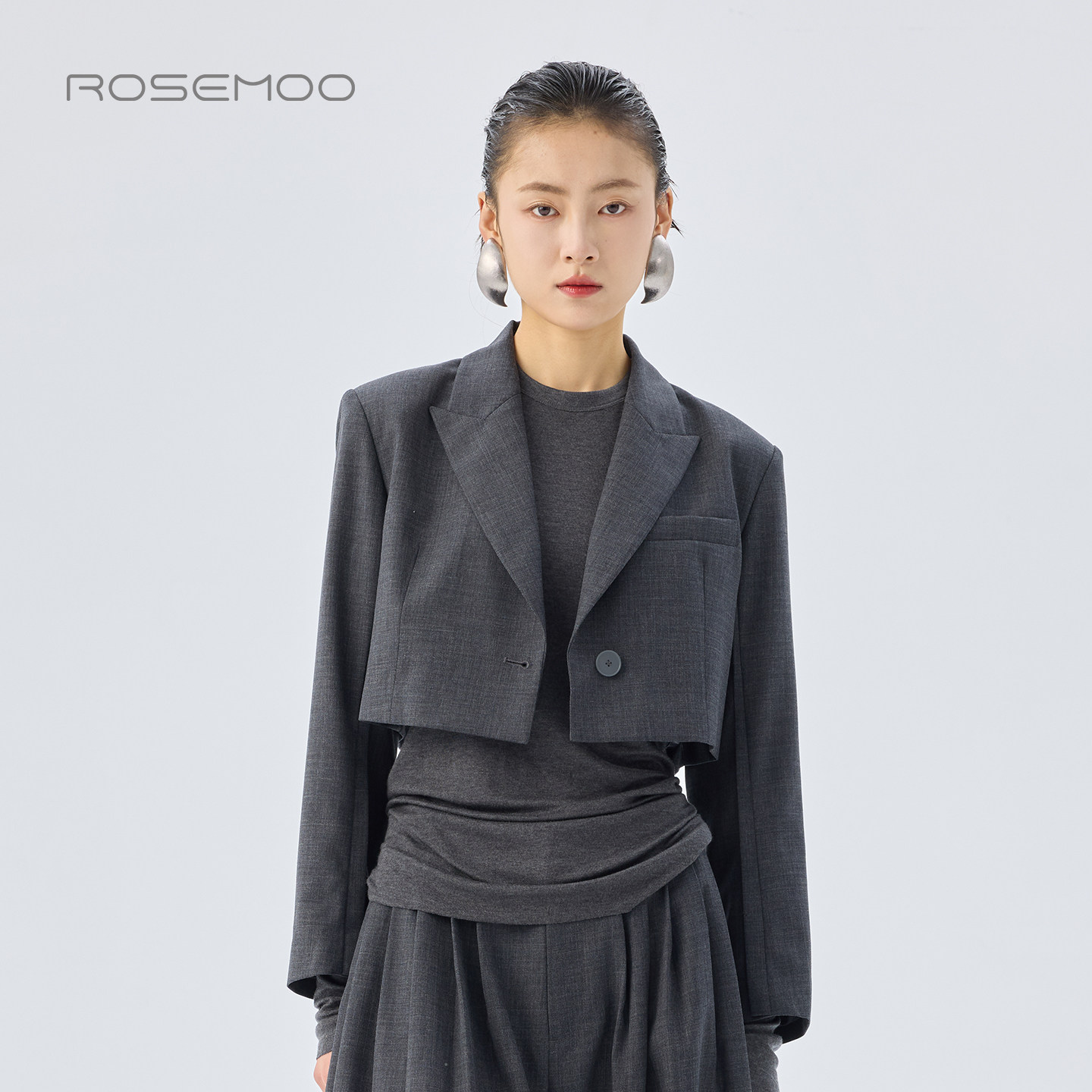 ROSEMOO/容子木26春【商场同款】短款一粒扣西装外套RWM1XW260B,女装/女士精品,西装,淘宝优惠券,粉丝福利购,淘宝优惠卷