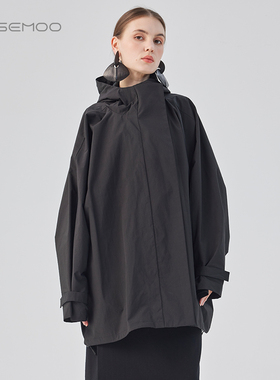 容子木ROSEMOO25春商场同款微皱挺阔面料中长款风衣RSS1FP258B