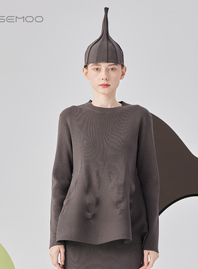 容子木ROSEMOO24年秋季新款轻量感高弹纱线上衣RCL3TP323C