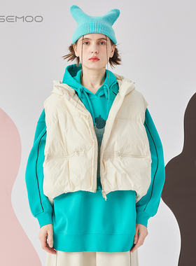 容子木ROSEMOO24年秋季新款细腻柔软羽绒马甲RCL3AP413D