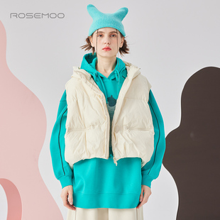 容子木ROSEMOO24年秋季 细腻柔软羽绒马甲RCL3AP413D 新款