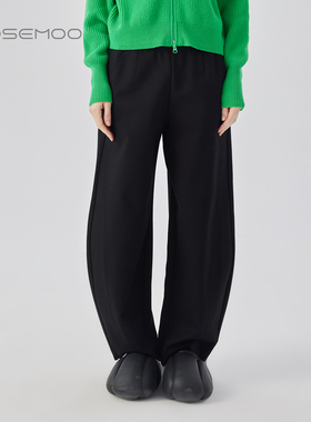 容子木ROSEMOO25冬商场同款微弹干爽宽松加绒香蕉长裤RWM1KP007T