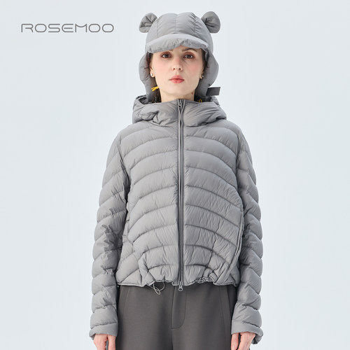 容子木ROSEMOO2026冬【商场同款】轻薄弧形排骨羽绒服RWM4YP286B