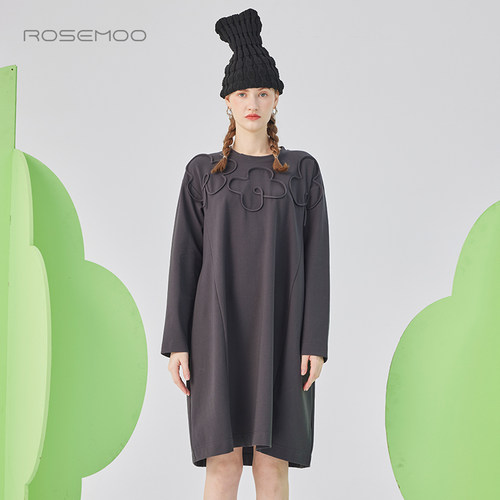 容子木ROSEMOO25春【商场同款】微弹轻量感针织连衣裙RSS1LP308C