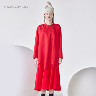容子木ROSEMOO24年春新款 连衣裙RCL1LP117A 柔软微弹拼接款