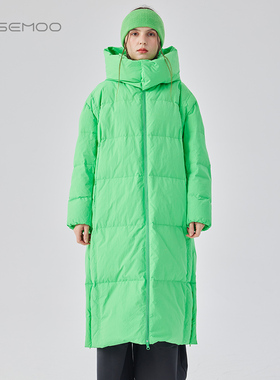 容子木ROSEMOO24年冬季新款挺阔质感长款羽绒服RCL4YP201B