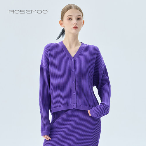 容子木ROSEMOO2026秋商场同款独特肌理短款开衫外套RWM3NS022T