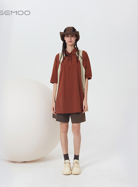 容子木ROSEMOO【商场同款】轻薄四面弹拼接上衣RMT2LP221B