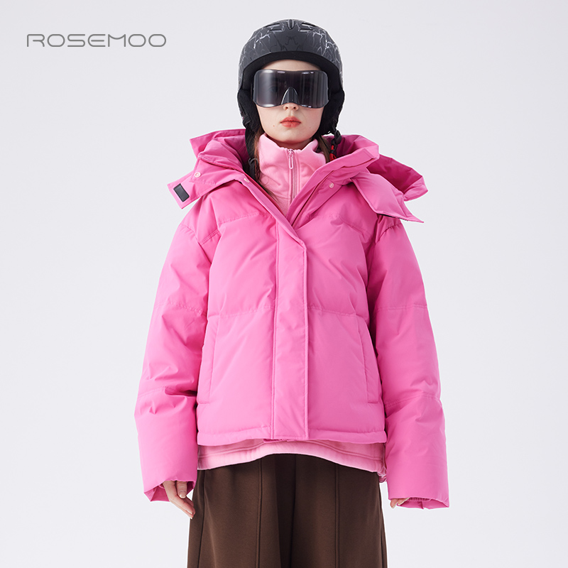 容子木ROSEMOO24年冬季新款挺阔户外鹅绒羽绒服RCL4YP409D