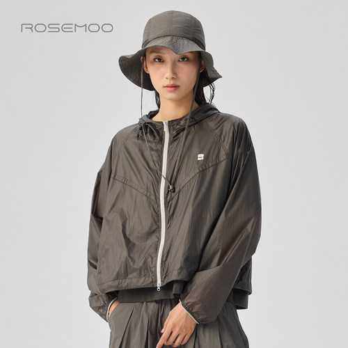 容子木ROSEMOO26夏【商场同款】轻薄清透连帽运动外套RWM2WP404D